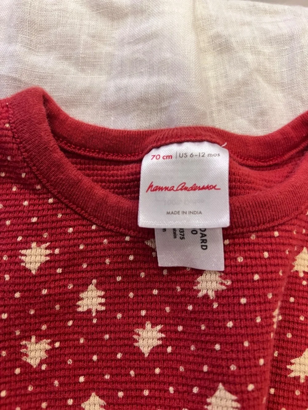 Hanna Anderson Christmas Tree two piece 6-12M